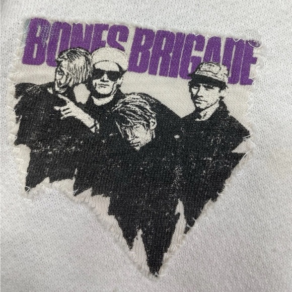 Vtg 1986 Bones Brigade Powell Peralta Rodney Mullen Skeleton Graphic Sweatshirt - Picture 11 of 16